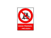 5360 - Zákaz provozu - průjezdu 