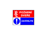 POZ45 - Požární dveře / Zavírejte 